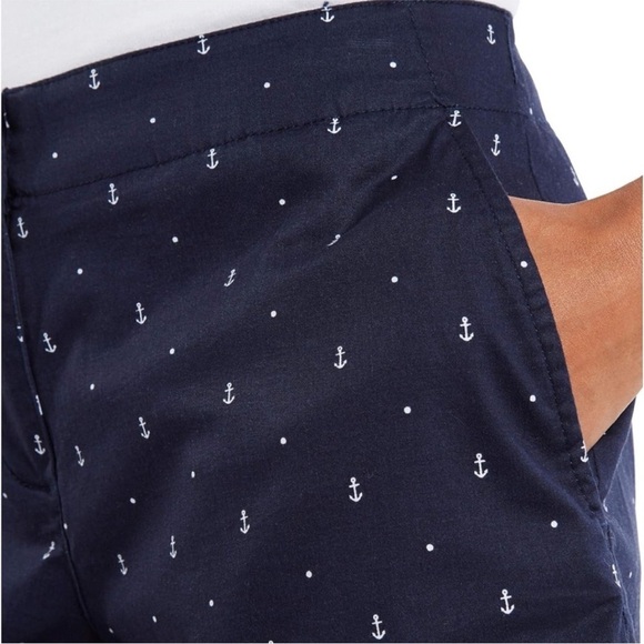 Nautica Signature Embroidered Shorts – Navy Blue | Women’s Size 10 - Picture 4 of 15